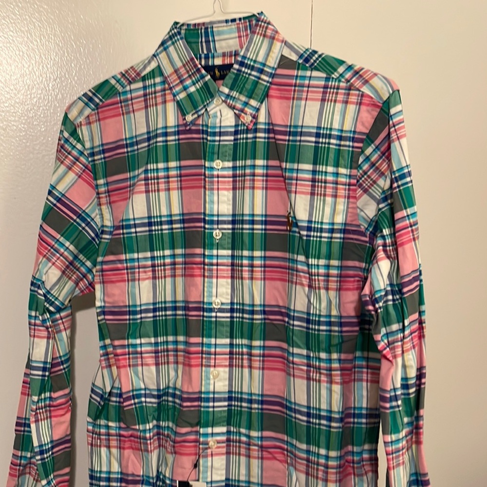 Ralph Lauren Button down shirt. Never worn. Like New.